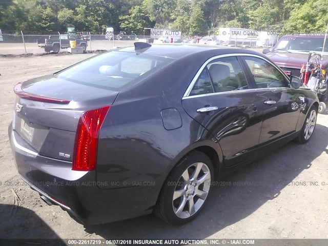 1G6AH5R39F0128787 - 2015 CADILLAC ATS LUXURY PURPLE photo 4