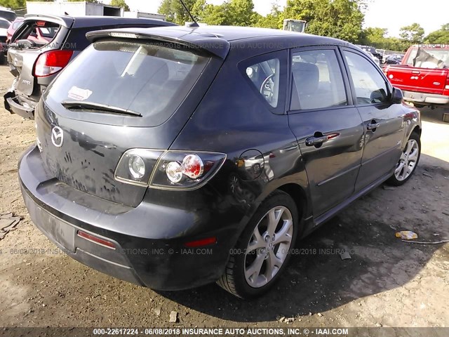 JM1BK344191231126 - 2009 MAZDA 3 S BLACK photo 4