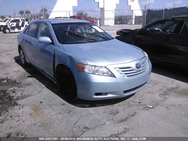 4T1BE46K99U907051 - 2009 TOYOTA CAMRY SE/LE/XLE Light Blue photo 1