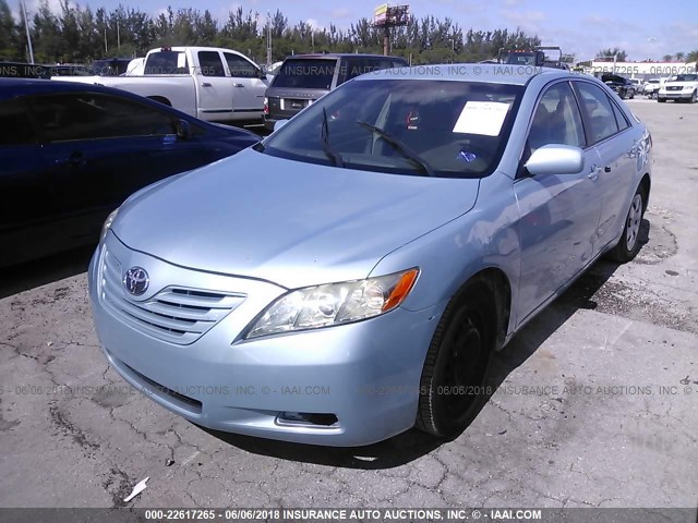 4T1BE46K99U907051 - 2009 TOYOTA CAMRY SE/LE/XLE Light Blue photo 2