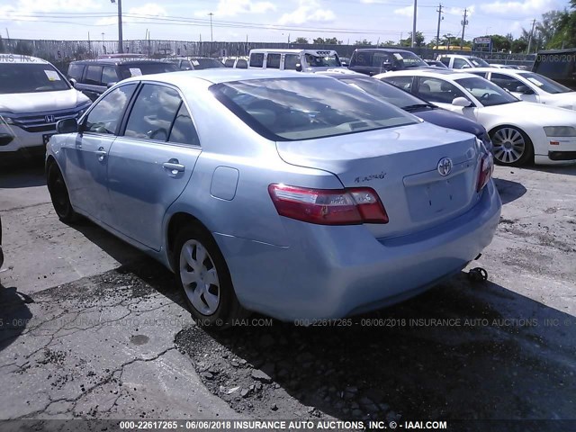 4T1BE46K99U907051 - 2009 TOYOTA CAMRY SE/LE/XLE Light Blue photo 3