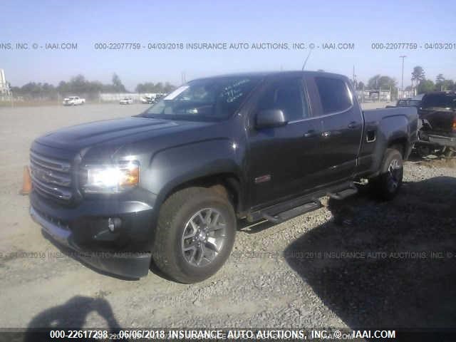 1GTG6CE38G1326232 - 2016 GMC CANYON SLE GRAY photo 2