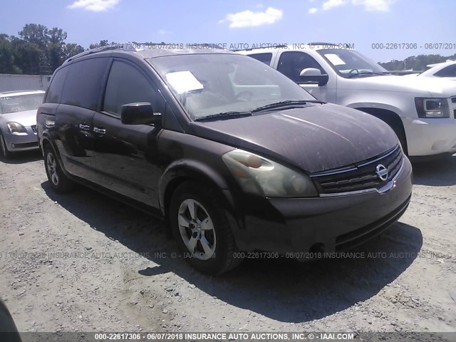 5N1BV28U97N111913 - 2007 NISSAN QUEST S/SE/SL BROWN photo 1