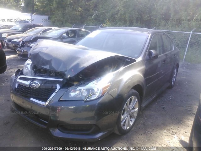 4S3BMBC63D3002984 - 2013 SUBARU LEGACY 2.5I PREMIUM GRAY photo 2