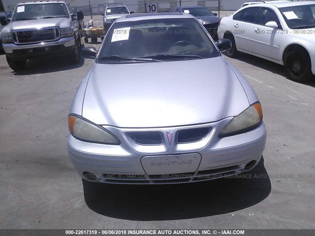 1G2NF52T11M533336 - 2001 PONTIAC GRAND AM SE1 SILVER photo 6