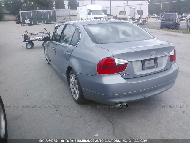 WBAVD33536KV61287 - 2006 BMW 330 XI BLUE photo 3