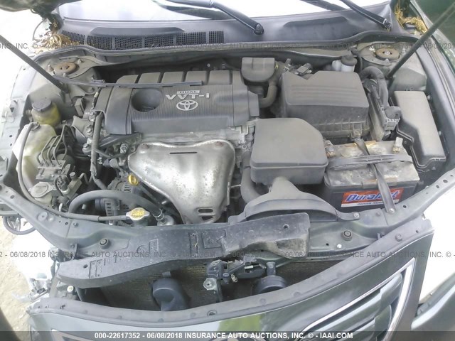 4T1BF3EK9AU559278 - 2010 TOYOTA CAMRY SE/LE/XLE GREEN photo 10