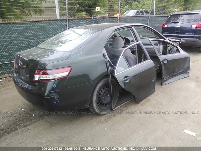 4T1BF3EK9AU559278 - 2010 TOYOTA CAMRY SE/LE/XLE GREEN photo 4