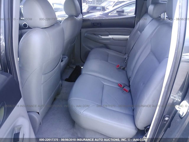 3TMLU42NX9M025001 - 2009 TOYOTA TACOMA DOUBLE CAB ნაცრისფერი ფოტო 8