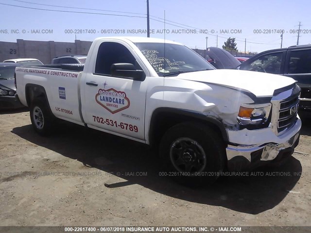 1GTN1TEC1FZ904127 - 2015 GMC SIERRA C1500 WHITE photo 1