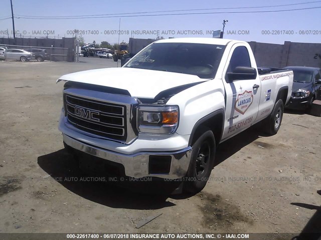 1GTN1TEC1FZ904127 - 2015 GMC SIERRA C1500 WHITE photo 2