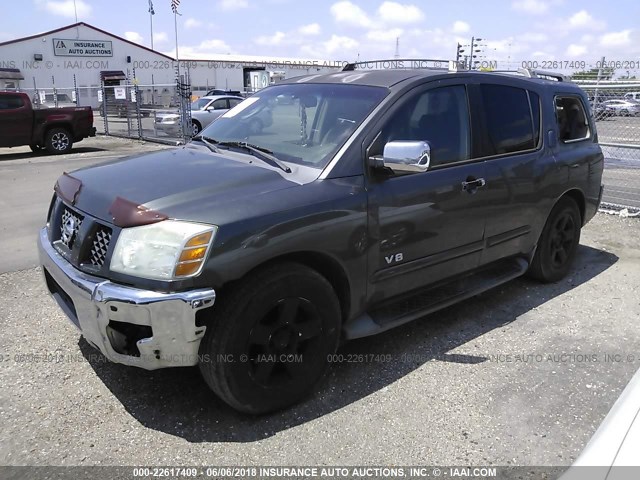 5N1AA08A06N736782 - 2006 NISSAN ARMADA SE/LE GRAY photo 2