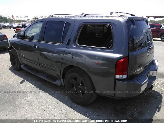 5N1AA08A06N736782 - 2006 NISSAN ARMADA SE/LE GRAY photo 3