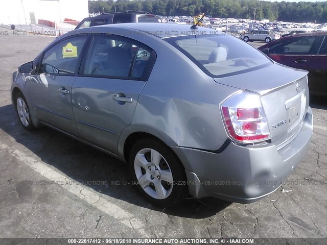 3N1AB61EX8L753807 - 2008 NISSAN SENTRA 2.0/2.0S/2.0SL SILVER photo 3