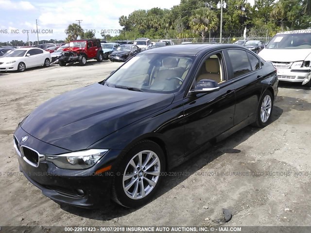 WBA3D3C59EK156895 - 2014 BMW 328 D BLACK photo 2