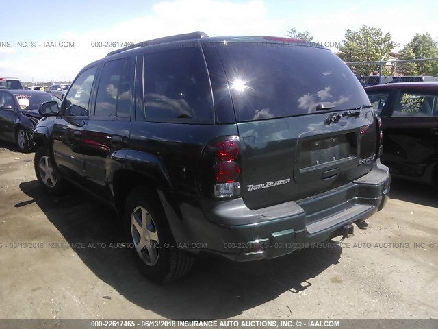 1GNDT13S842323130 - 2004 CHEVROLET TRAILBLAZER LS/LT GREEN photo 3