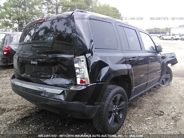 1C4NJPFB2DD181296 - 2013 JEEP PATRIOT LATITUDE BLACK photo 4