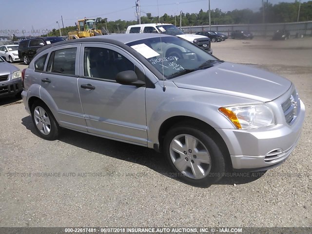 1B3HB48B17D173444 - 2007 DODGE CALIBER SXT SILVER photo 1