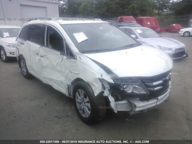 5FNRL5H60EB026238 - 2014 HONDA ODYSSEY EXL WHITE photo 6