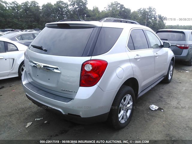 2CNALDEW6A6385925 - 2010 CHEVROLET EQUINOX LT SILVER photo 4