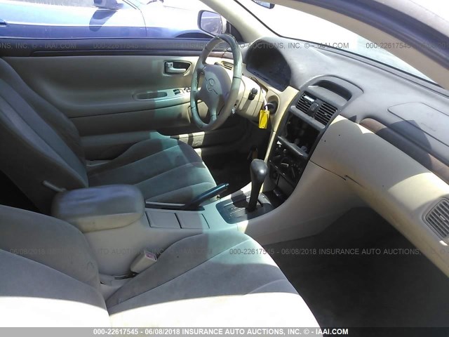 2T1CF22P1XC196497 - 1999 TOYOTA CAMRY SOLARA SE/SLE BEIGE photo 5