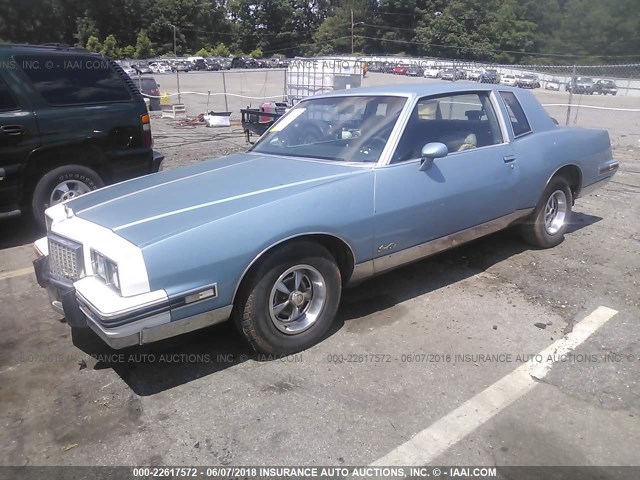 2G2GK11HXH2216116 - 1987 PONTIAC GRAND PRIX LE BLUE photo 2