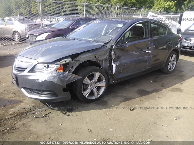 19VDE1F3XEE008706 - 2014 ACURA ILX 20 GRAY photo 2