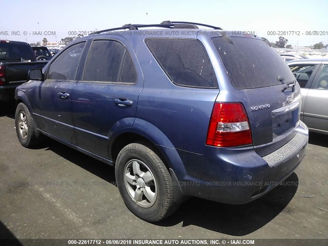 KNDJD736075733647 - 2007 KIA SORENTO EX/LX Light Blue photo 3