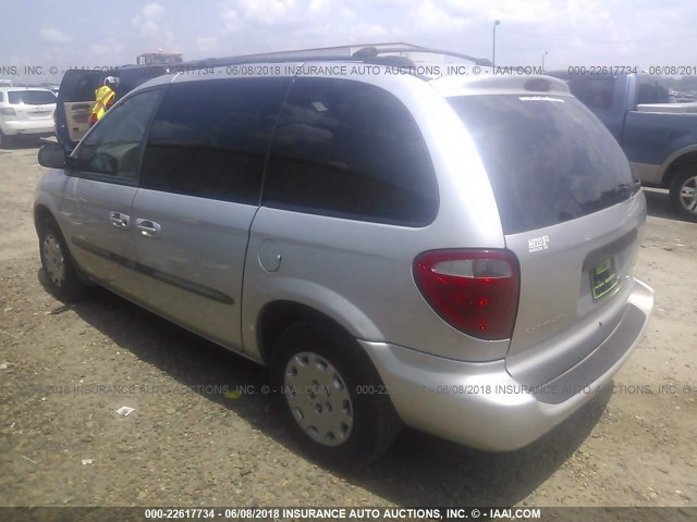 1C4GJ25B53B119348 - 2003 CHRYSLER VOYAGER SILVER photo 3