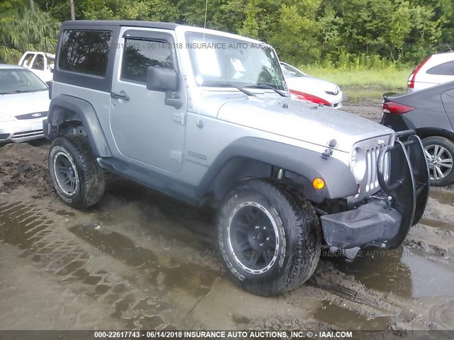 1C4AJWAG7DL666339 - 2013 JEEP WRANGLER SPORT ვერცხლისფერი ფოტო 1