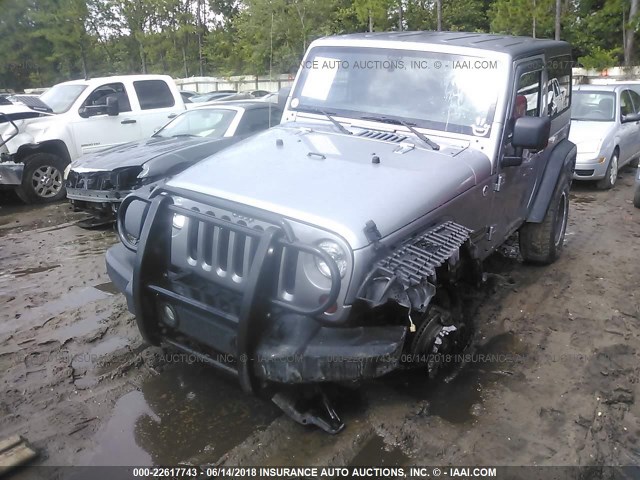 1C4AJWAG7DL666339 - 2013 JEEP WRANGLER SPORT SILVER photo 6