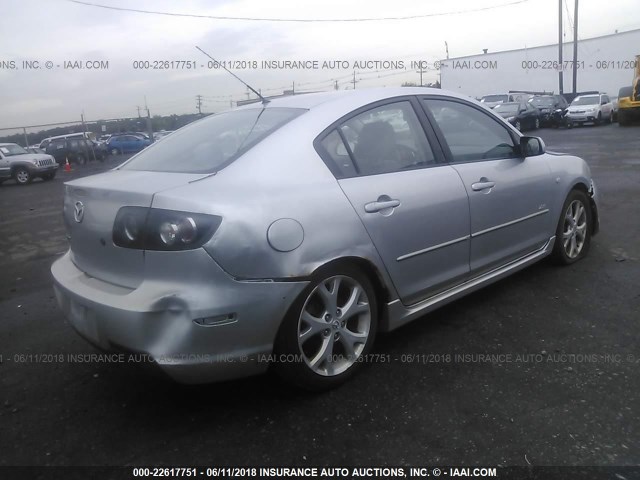 JM1BK324671753492 - 2007 MAZDA 3 S SILVER photo 4