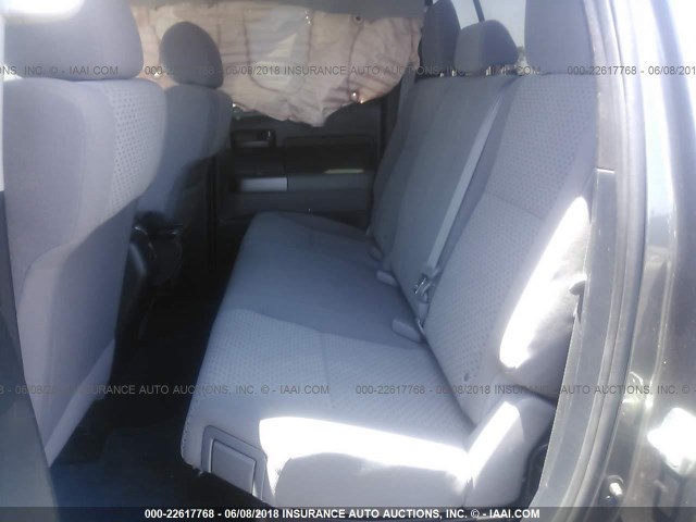 5TFUY5F11CX216801 - 2012 TOYOTA TUNDRA DOUBLE CAB SR5 GRAY photo 8