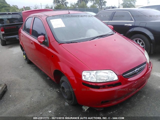 KL1TD52684B164016 - 2004 CHEVROLET AVEO RED photo 1