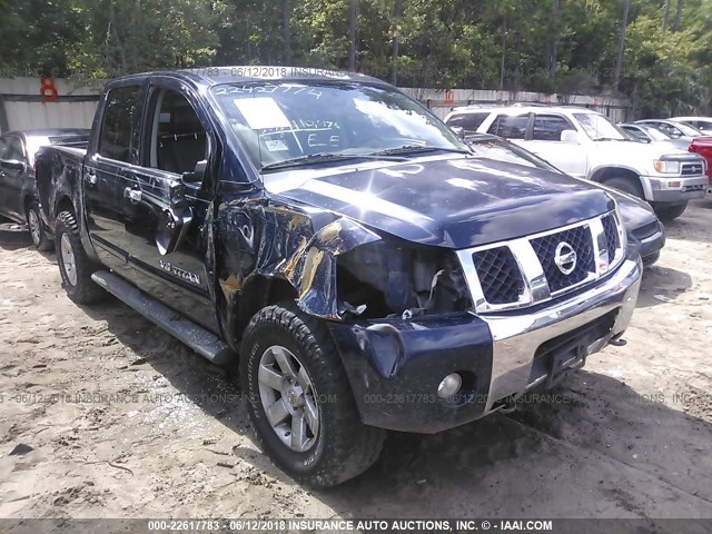 1N6BA07B07N200951 - 2007 NISSAN TITAN XE/SE/LE BLUE photo 6