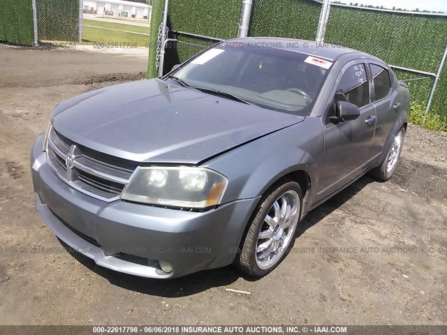 1B3LC76M58N581261 - 2008 DODGE AVENGER R/T GRAY photo 2