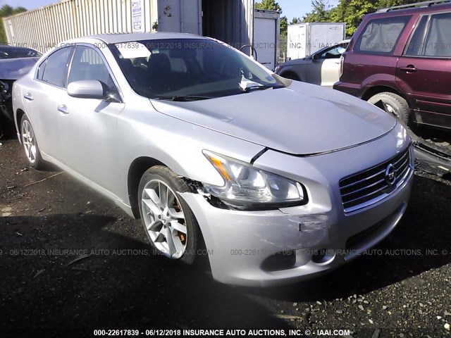 1N4AA5AP0BC809919 - 2011 NISSAN MAXIMA S/SV SILVER photo 1