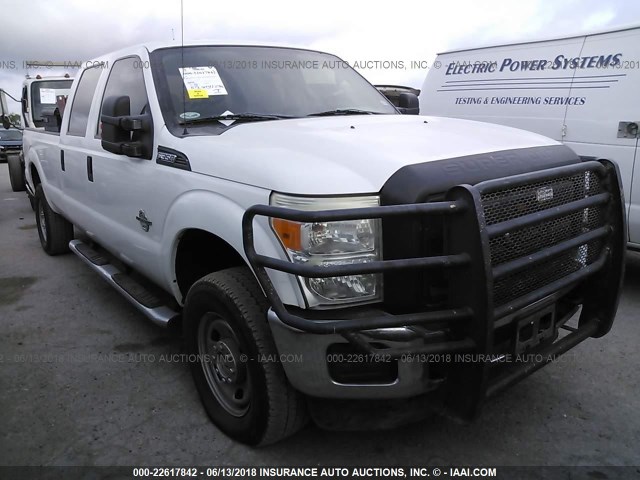 1FT8W3BT5CEC45135 - 2012 FORD F350 SUPER DUTY WHITE photo 1