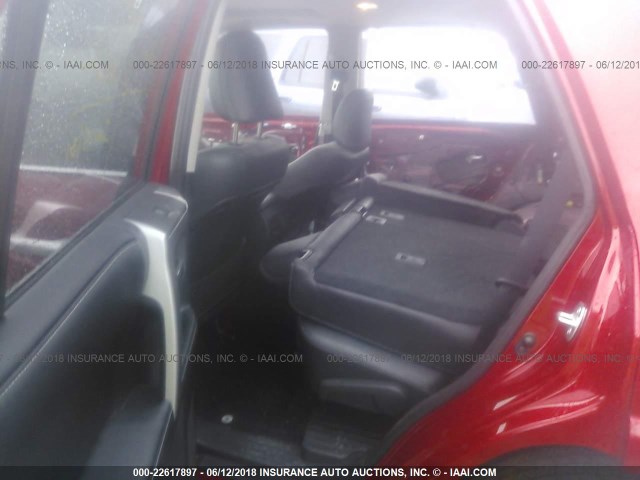 JTEBU5JR9G5338061 - 2016 TOYOTA 4RUNNER SR5 PREM/LTDL/TRAIL/TRD Czerwony zdjęcie 8