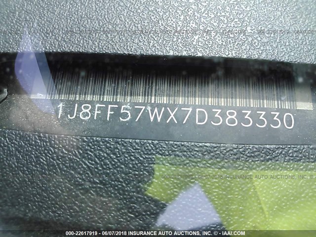 1J8FF57WX7D383330 - 2007 JEEP COMPASS LIMITED SILVER photo 9