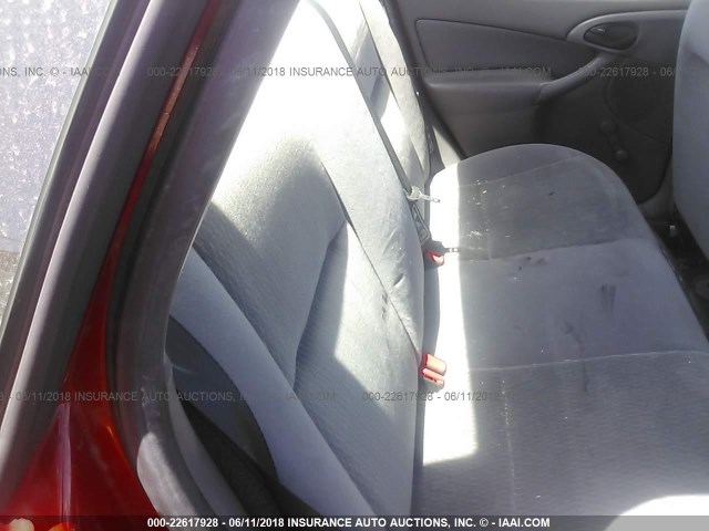 1FAFP33P91W180776 - 2001 FORD FOCUS LX RED photo 8