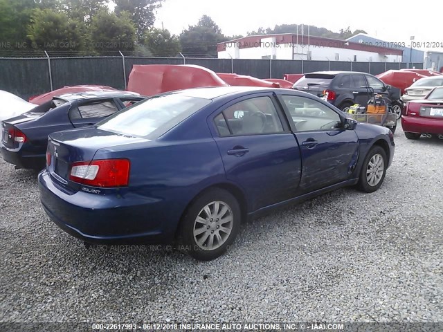 4A3AB36F19E036594 - 2009 MITSUBISHI GALANT ES BLUE photo 4