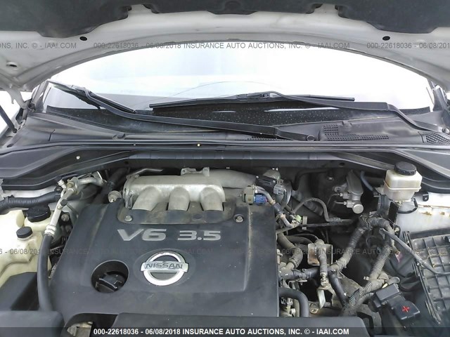 JN8AZ08T03W118838 - 2003 NISSAN MURANO SL/SE SILVER photo 10