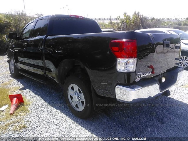 5TFRY5F14AX092171 - 2010 TOYOTA TUNDRA DOUBLE CAB SR5 BLACK photo 3