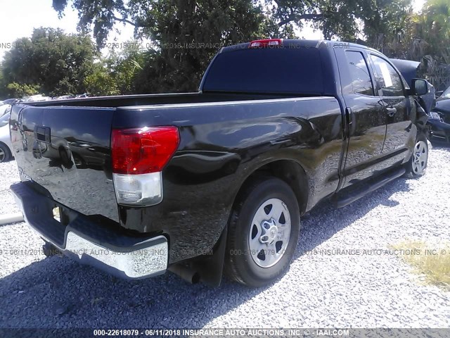 5TFRY5F14AX092171 - 2010 TOYOTA TUNDRA DOUBLE CAB SR5 BLACK photo 4