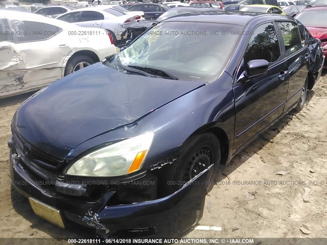 1HGCM56177A165225 - 2007 HONDA ACCORD VALUE BLUE photo 6