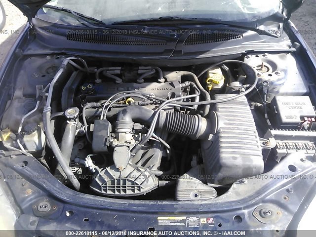 1B3EL46J45N656427 - 2005 DODGE STRATUS SXT BLUE photo 10