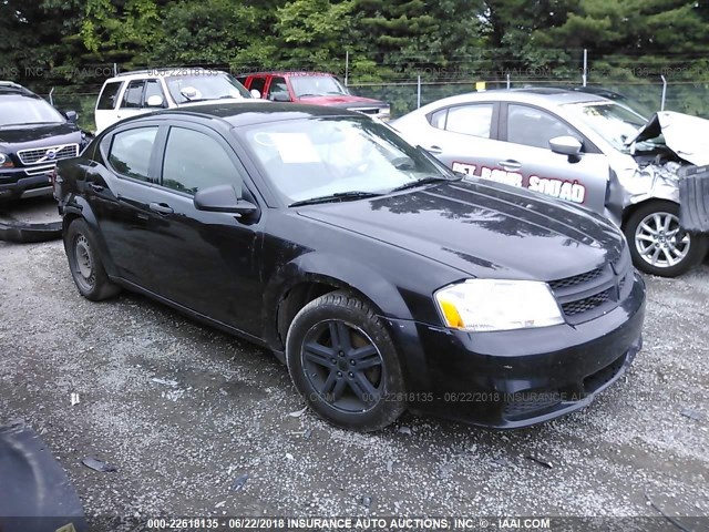 1C3CDZCB6CN151505 - 2012 DODGE AVENGER SXT BLACK photo 1