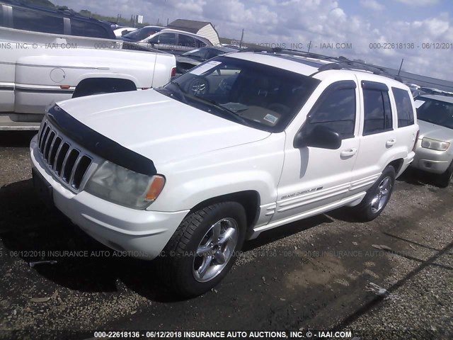 1J4GW58NX2C125951 - 2002 JEEP GRAND CHEROKEE LIMITED WHITE photo 2