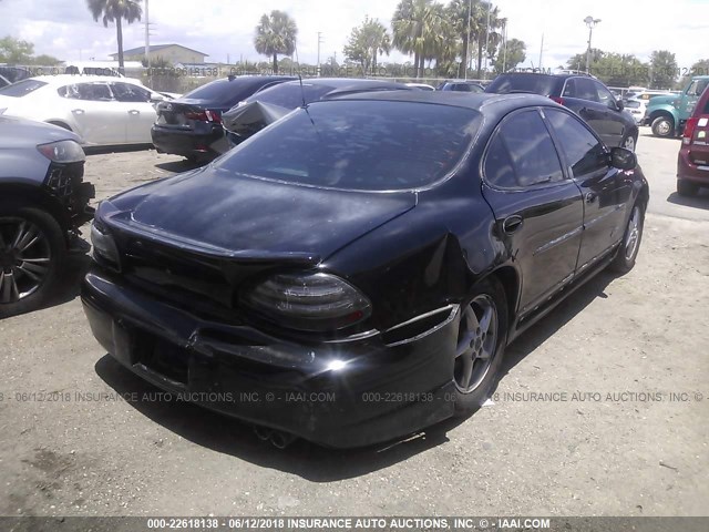 1G2WR52141F259080 - 2001 PONTIAC GRAND PRIX GTP BLACK photo 4